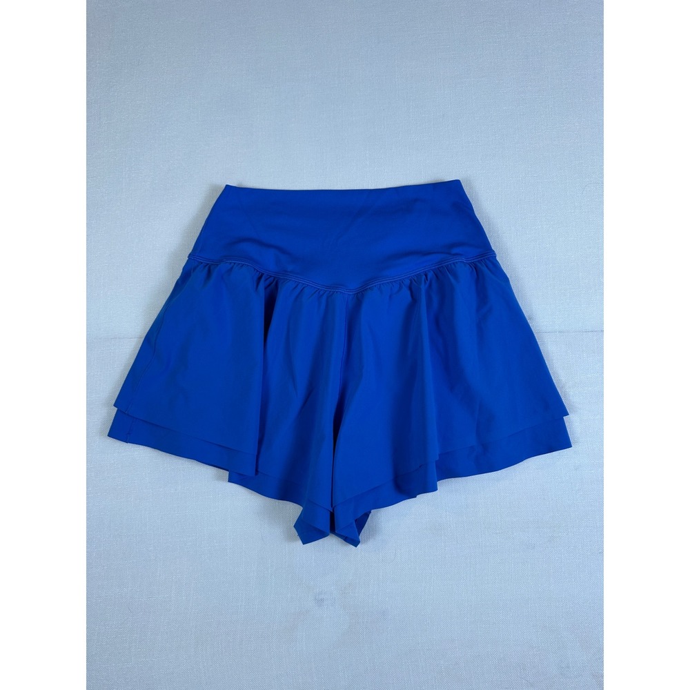 OFFLINE by Aerie Real Me flirty Crossover Flowy Skort Royal Blue Medium - Picture 4 of 7